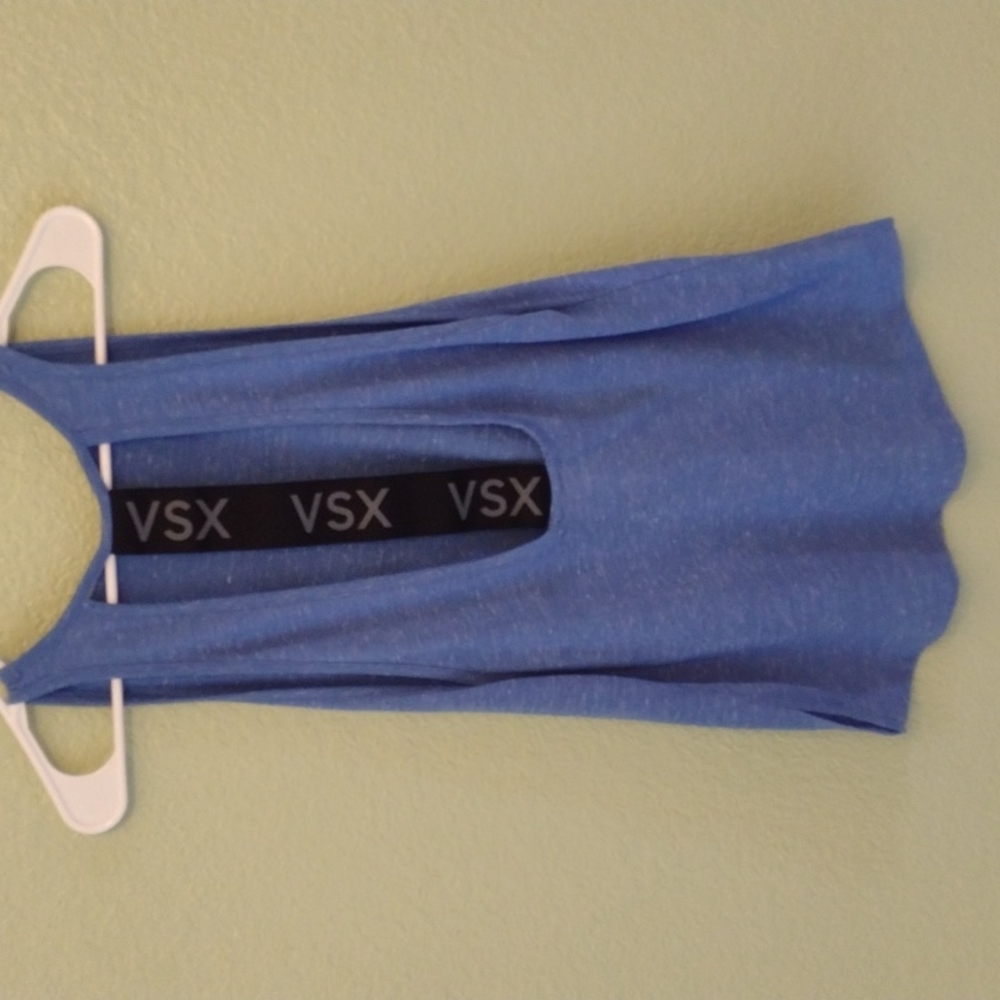 Victoria's Secret Sports Blue Weathered Tank Top